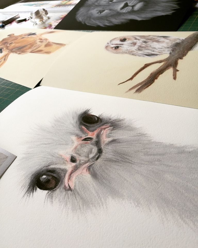 Snapshot of professional giclee print proofs