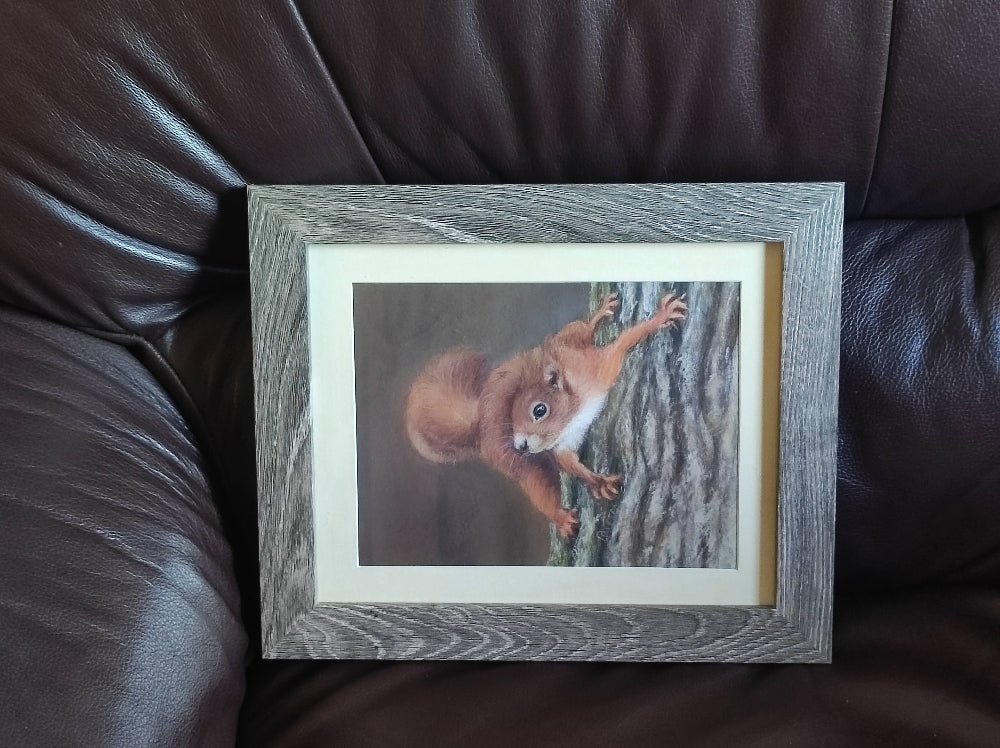 Example of an A4 framed print with additional artwork as a gift!